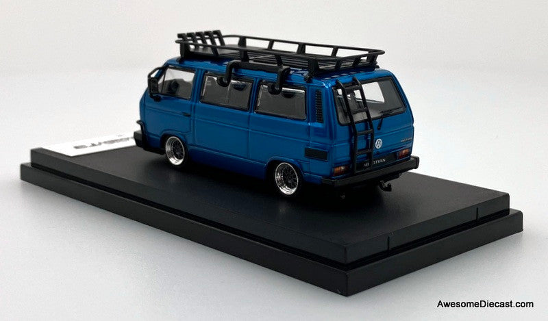 Volkswagen T3 Low Rider Bus w/Accessories 1:64 Diecast Model Car by Mortal