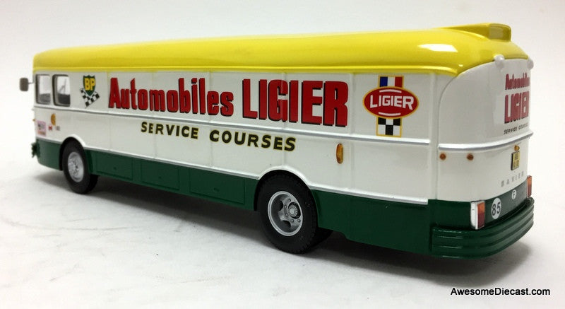 Spark 1:43 1971 Saviem S45 Race Car Transporter: Team BP / Ligier