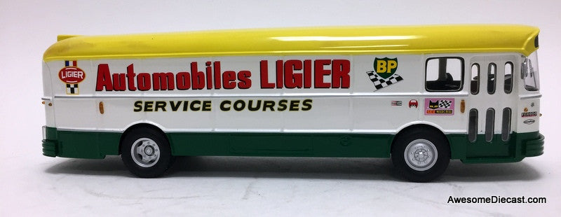 Spark 1:43 1971 Saviem S45 Race Car Transporter: Team BP / Ligier