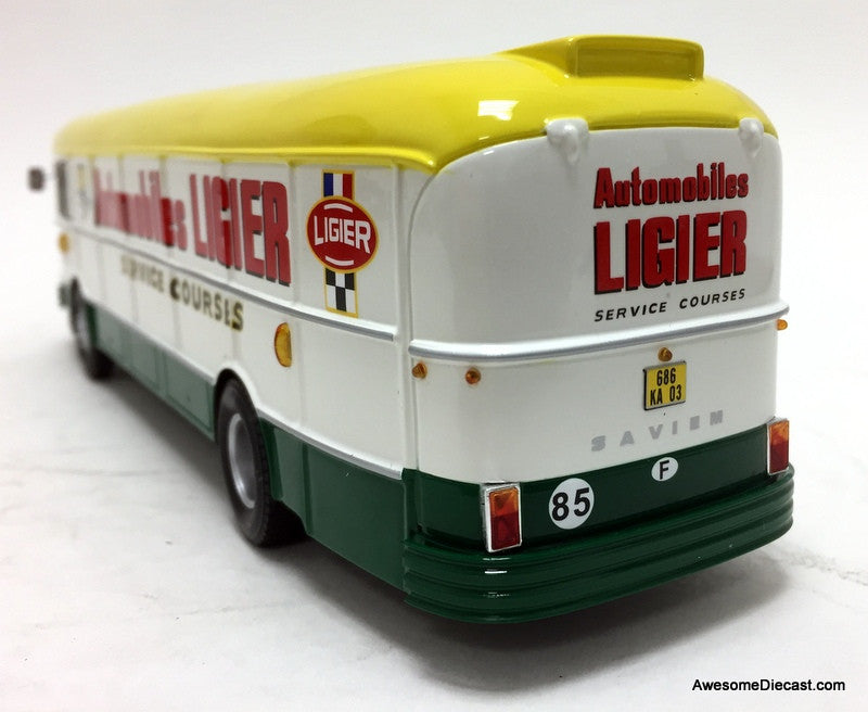 Spark 1:43 1971 Saviem S45 Race Car Transporter: Team BP / Ligier