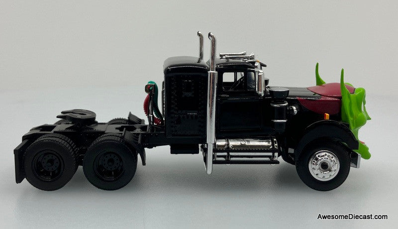 DCP by FG 1:64 White Western Star w/Green Goblin Head & 40' Vintage Trailer: Maximum Overdrive "Happy Toyz"