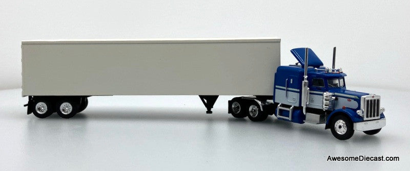 Peterbilt 359 Sleeper Tractor w/Dry Goods Trailer 1:87 ABS Plastic Truck by Brekina