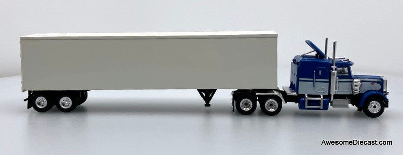 Peterbilt 359 Sleeper Tractor w/Dry Goods Trailer 1:87 ABS Plastic Truck by Brekina