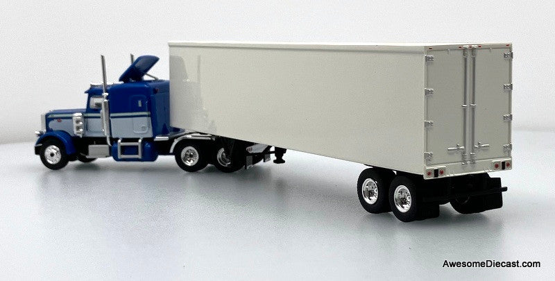 Peterbilt 359 Sleeper Tractor w/Dry Goods Trailer 1:87 ABS Plastic Truck by Brekina