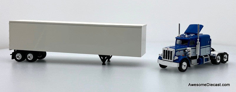 Peterbilt 359 Sleeper Tractor w/Dry Goods Trailer 1:87 ABS Plastic Truck by Brekina