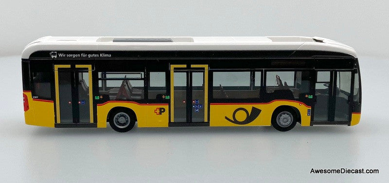 Mercedes Benz eCitaro: Post Bus 1:87 ABS Plastic Model Bus by Rietze
