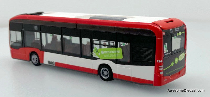 Mercedes Benz eCitaro: VAG Nuremberg 1:87 ABS Plastic Bus by Rietze