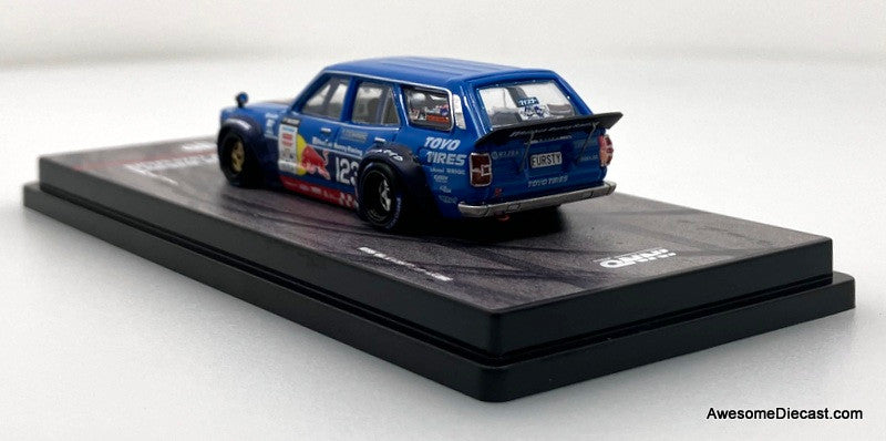 1976 Mazda RX3 Station Wagon D1GP Series 2024 Mad Mike 1:64 Diecast Model Car by Inno64
