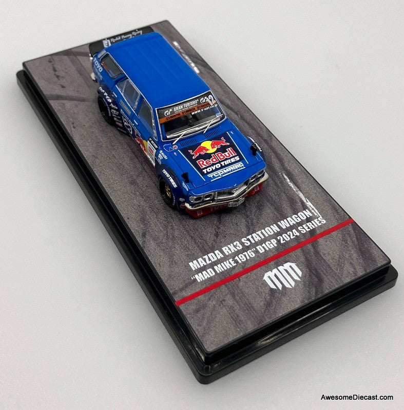 1976 Mazda RX3 Station Wagon D1GP Series 2024 Mad Mike 1:64 Diecast Model Car by Inno64