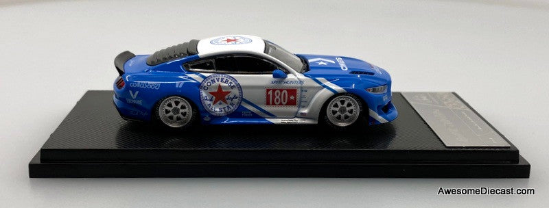 Ford Mustang Wide-Body Lowside, Blue: Converse Livery 1:64 Diecast Model Car by Liberty64