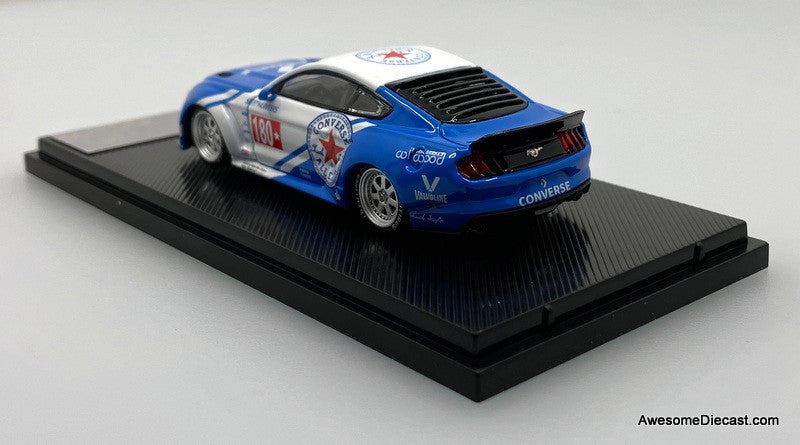 Ford Mustang Wide-Body Lowside, Blue: Converse Livery 1:64 Diecast Model Car by Liberty64