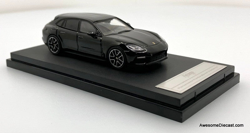 Porsche Panamera Turbo Sport Turismo Black 1:64 Diecast Model Car by Furuya