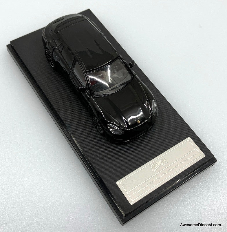 Porsche Panamera Turbo Sport Turismo Black 1:64 Diecast Model Car by Furuya