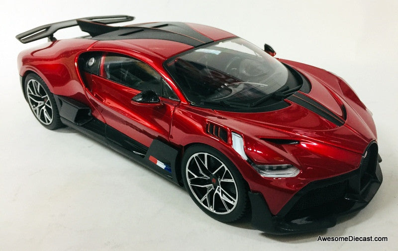2018 Bugatti Divo, Metallic Red 1:18 Diecast Model Car by Maisto