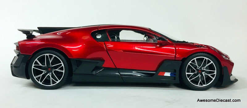 2018 Bugatti Divo, Metallic Red 1:18 Diecast Model Car by Maisto