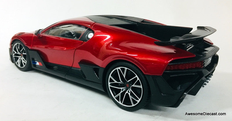 2018 Bugatti Divo, Metallic Red 1:18 Diecast Model Car by Maisto