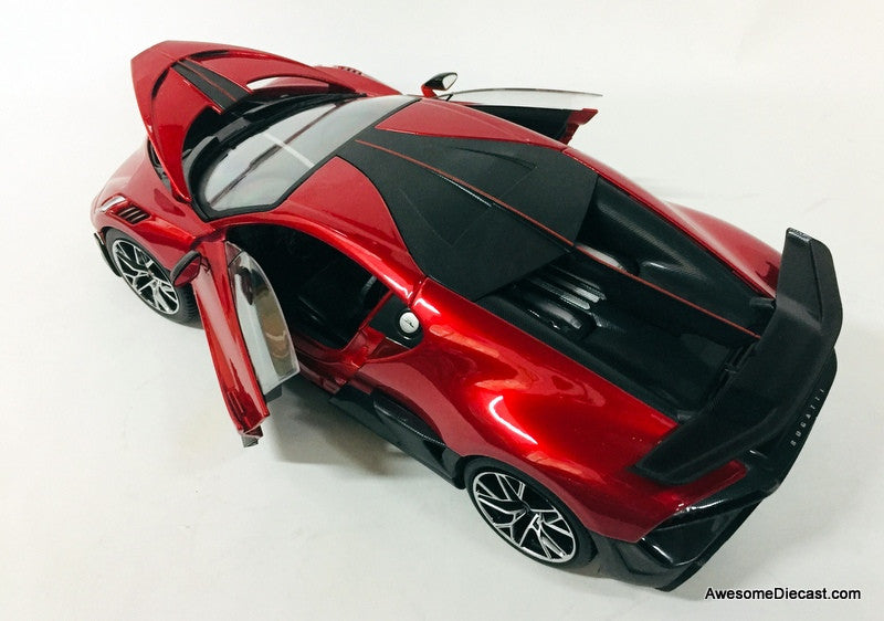 2018 Bugatti Divo, Metallic Red 1:18 Diecast Model Car by Maisto