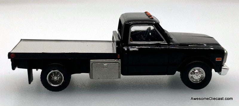 GMC Sierra Grande Flat Bed, Black 1:87 ABS Plastic Model Truck by Brekina