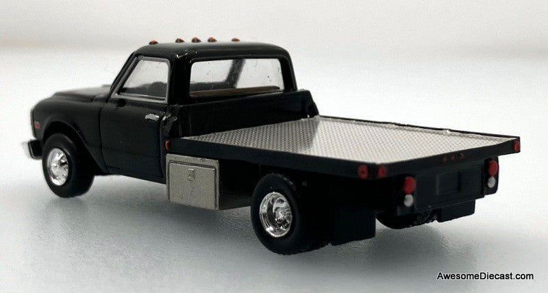 GMC Sierra Grande Flat Bed, Black 1:87 ABS Plastic Model Truck by Brekina