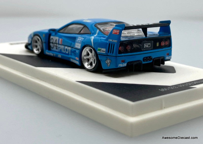 Ferrari F40 #34, Blue 1:64 Diecast Model Car by Supcar – Awesome