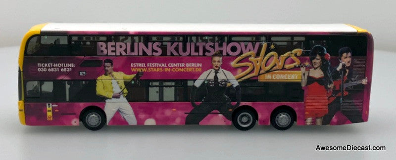 Alexander Dennis Enviro 500 Double Decker: Stars In Concert 1:87 ABS Plastic Model Bus by Rietze