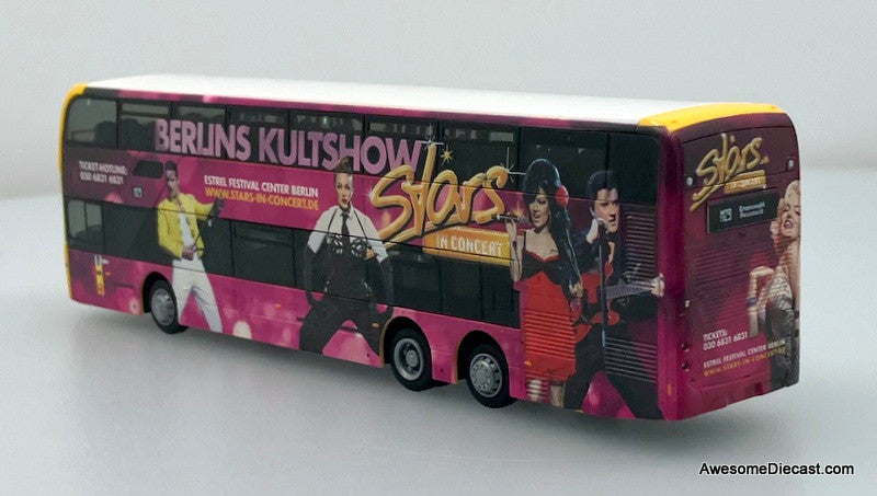 Alexander Dennis Enviro 500 Double Decker: Stars In Concert 1:87 ABS Plastic Model Bus by Rietze