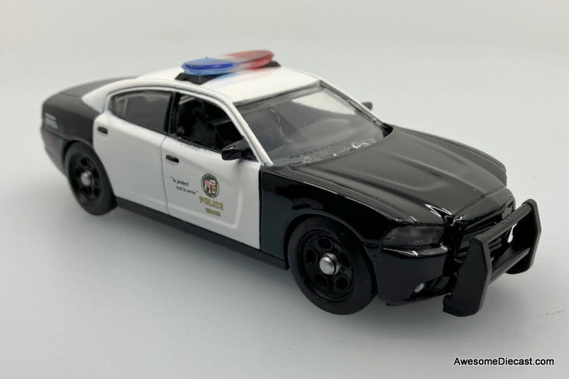 MotorMax 1:43 2011 Dodge Charger Pursuit Vehicle: Los Angeles Police Department