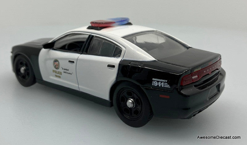 MotorMax 1:43 2011 Dodge Charger Pursuit Vehicle: Los Angeles Police Department