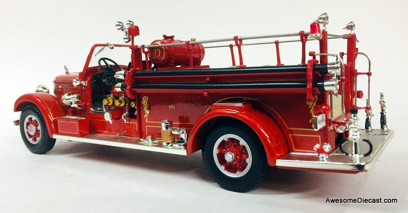 1935 Mack Type 75BX Fire Truck: Hanover Fire Department 1:24 Diecast Model Fire Engine by Signature models