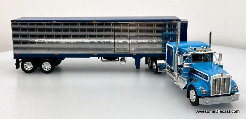Kenworth W900A 60" Sleeper Tractor w/40' Refrigerated Trailer: Western Distributing "Crippled Cowboy" 1:64 Diecast Model Truck DCP by FG