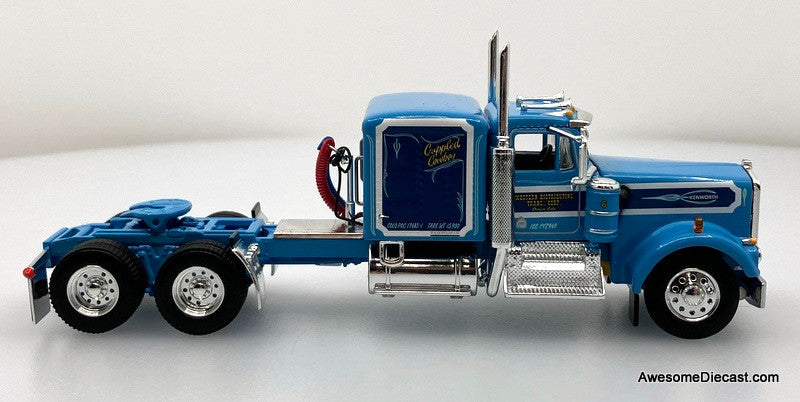 Kenworth W900A 60" Sleeper Tractor w/40' Refrigerated Trailer: Western Distributing "Crippled Cowboy" 1:64 Diecast Model Truck DCP by FG