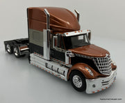 IXO 1:43 2010 International Lonestar Sleeper Tractor, Metallic Brown/Black