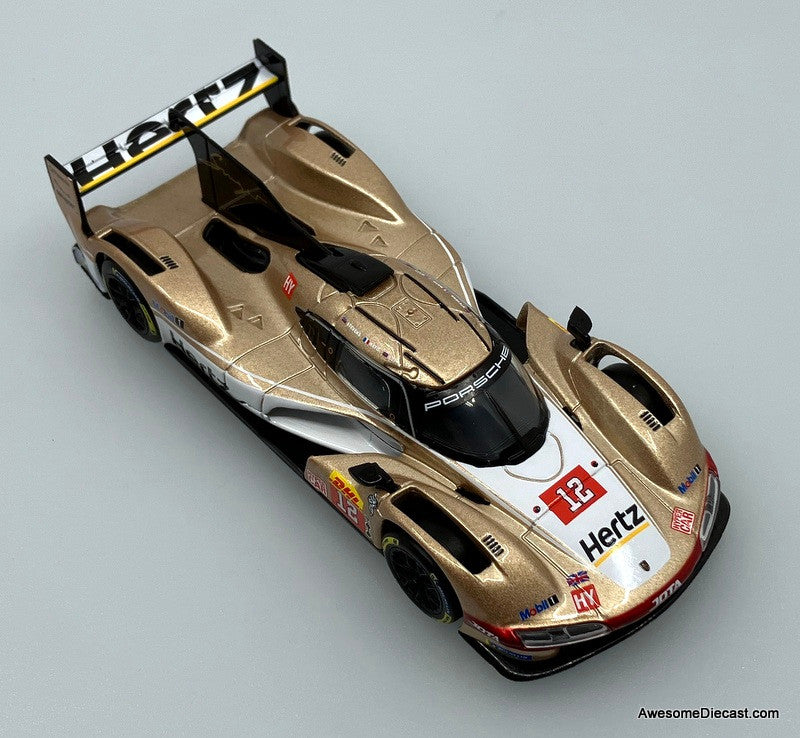 Porsche 963 #12, Gold 1:43 Diecast Model Car by Burago