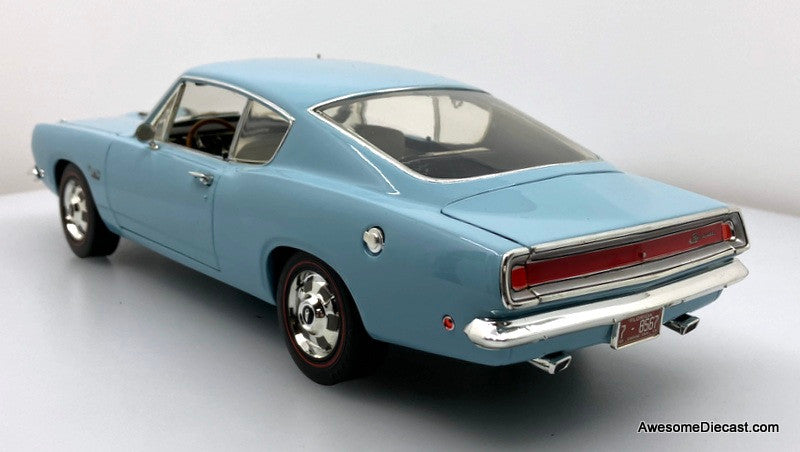 1968 Plymouth Barracuda, Hawaiian Blue 1:18 Diecast Model Car by