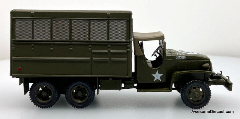 GMC CCKW 353 6x6 2-1/2 Ton Truck w/Communications Shelter 1:43 Diecast Model Vehicle by Motor City Classics