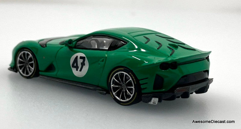 Ferrari FE812C Competizione #47, BP Green 1:64 Diecast Model Car by TOC