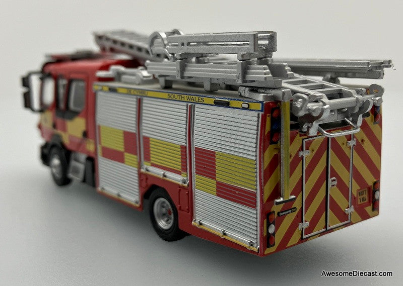 Oxford Diecast 1:76 2000 Volvo FL Emergency One Ladder Pump: South Wales Fire & Rescue