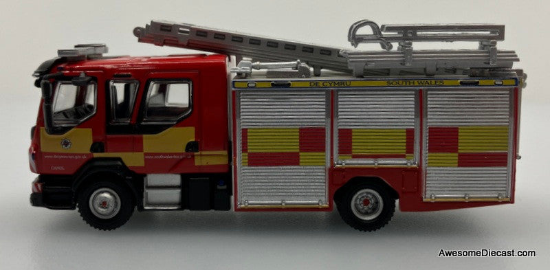 Oxford Diecast 1:76 2000 Volvo FL Emergency One Ladder Pump: South Wales Fire & Rescue
