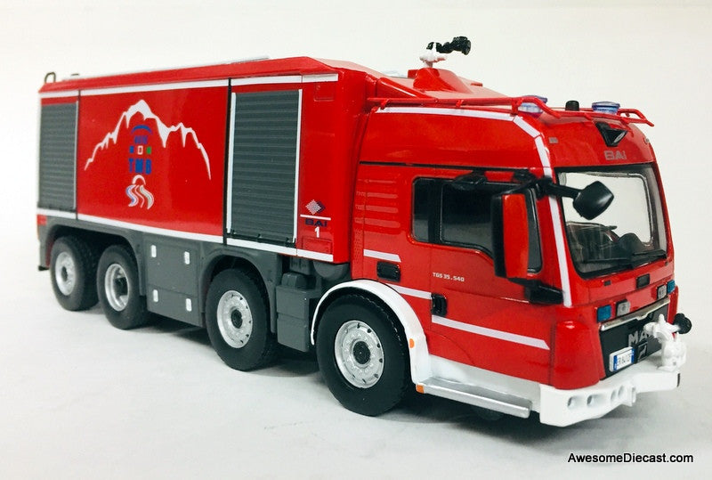 Hatchette 1:43 MAN TGS  Proteus Tunnel Fire / Foam Truck