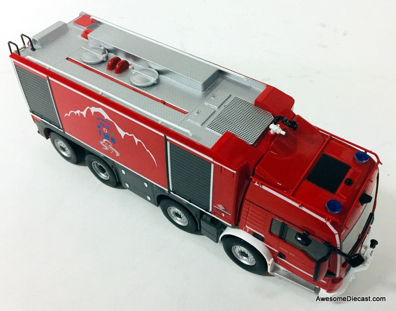 Hatchette 1:43 MAN TGS  Proteus Tunnel Fire / Foam Truck