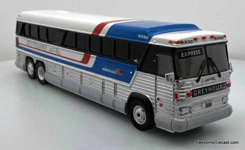 MCI MC-8 Coach: Greyhound AmeriCruiser 1:43 Hand-Built Scale Replica