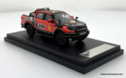 2024 Ford Ranger Raptor, Red/Black 2024 Baja Racing 1:64 Diecast Model Truck by MK Minitures
