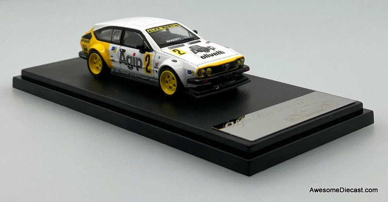 Alfa Romeo GTV6 Wide Body Modified, White #2 1:64 Resin Cast Model Car by Rhino Model