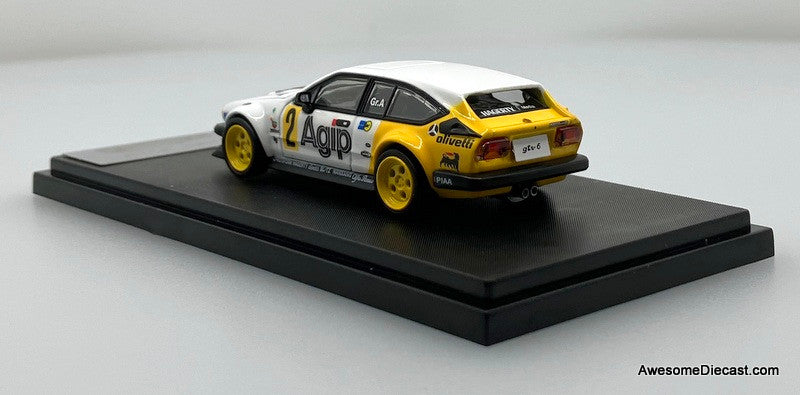 Alfa Romeo GTV6 Wide Body Modified, White #2 1:64 Resin Cast Model Car by Rhino Model