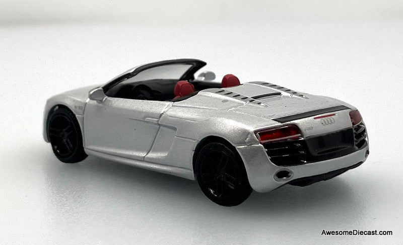 2010 Audi R8 V10 Spyder, Silver 1:64 Resin Cast Model by Shadow