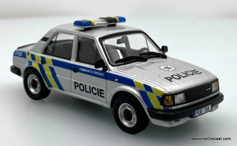 1984 Skoda 120L Czech Police Car 1:43 Diecast Model Car by Abrex