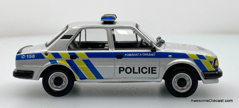 1984 Skoda 120L Czech Police Car 1:43 Diecast Model Car by Abrex