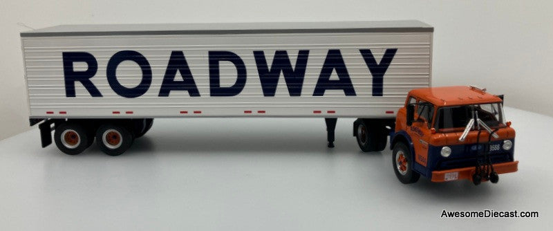 Altaya 1:43 1980 Ford C Series 800 Day Cab COE w/Trailer: Roadway