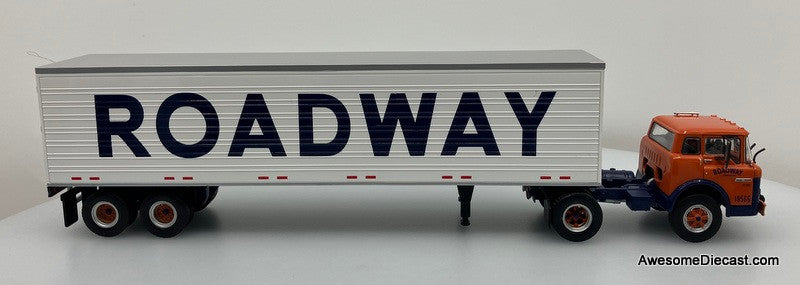 Altaya 1:43 1980 Ford C Series 800 Day Cab COE w/Trailer: Roadway