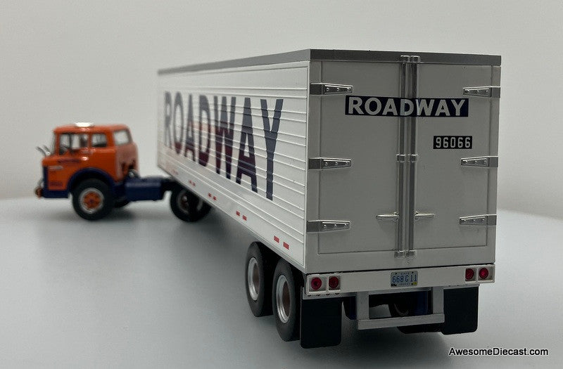 Altaya 1:43 1980 Ford C Series 800 Day Cab COE w/Trailer: Roadway